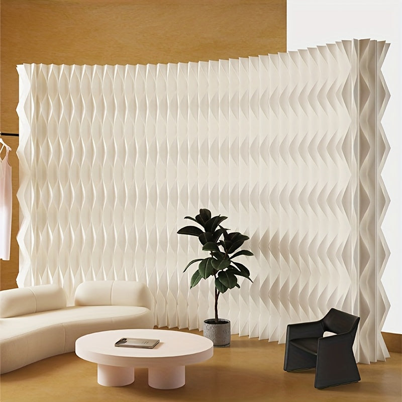 Room Divider, Foldable Room Divider Screen Crafted from Kraft Paper, Offering Versatile Placement for Offices, Bedroom, Living Rooms, and Beauty Salons
