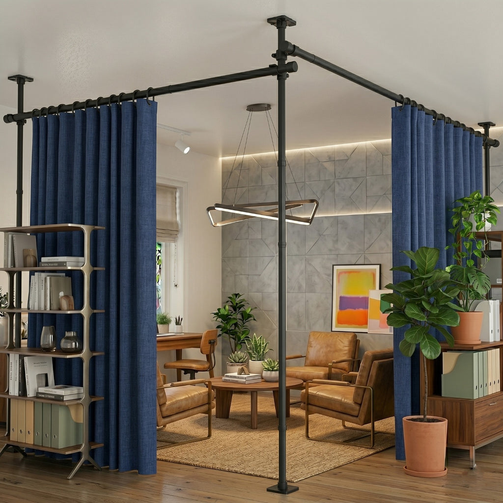 High-Quality Space Partitioning Divider for Home Office - Premium Office Furniture Accessory for Effective Workspace Organization | Superior Panel Separator for Office Supplies and Furniture Lighting
