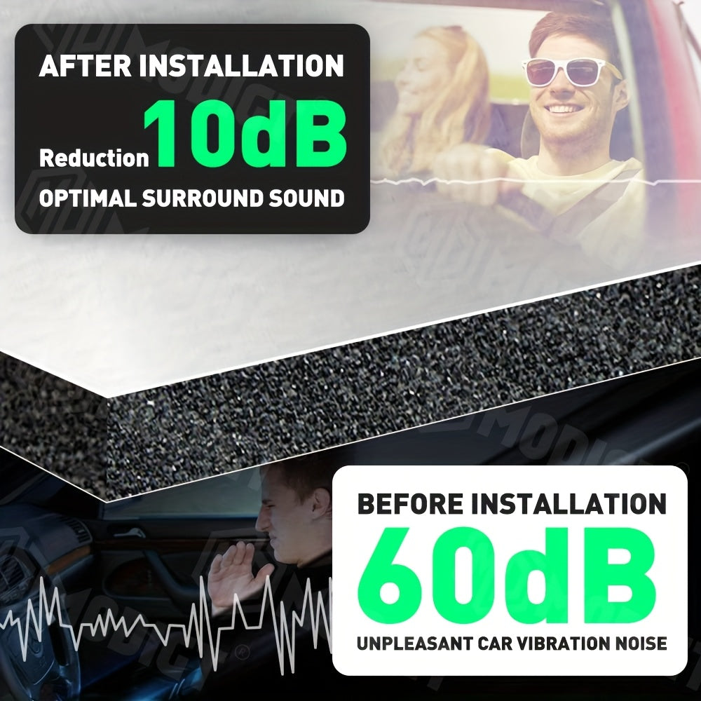 29pcs 15.75*11.81inch Sound Deadener Insulation Automotive Heat Shield Self-adhesive Mat