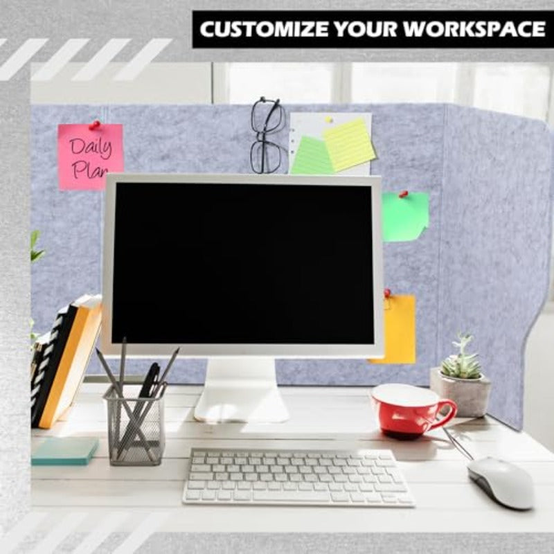 Large Acoustic Privacy Panels & Desk Dividers Suitable for Students, Portable Classroom Table Partitions, Felt Board for Home Office, Workstation, Library, Conference Room, Partition Board for Furniture