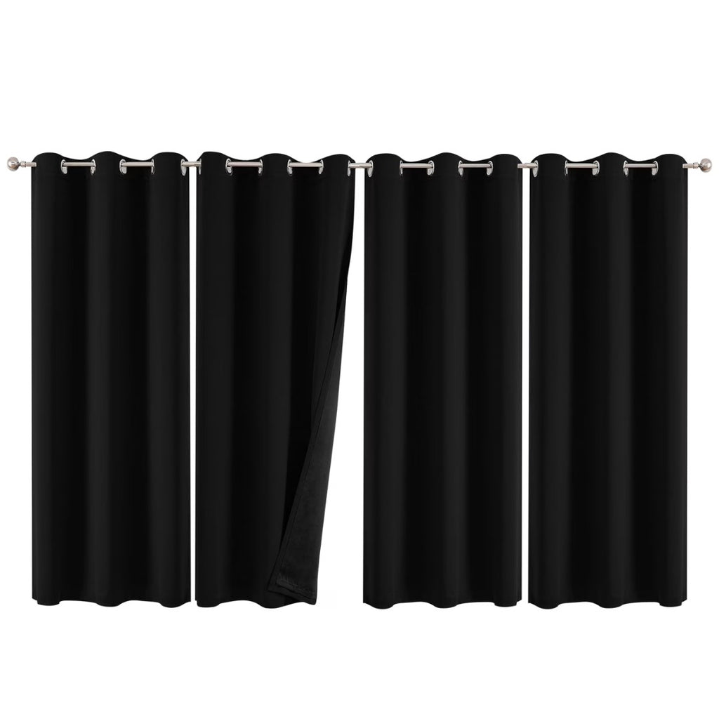 4 Panels Easter Theme Thermal Insulated Curtains, Soundproof Curtains, Blackout Curtains, 21% PVC 79% Cotton, Grommet Top, Machine Washable for Bedroom, Living Room, Easter curtains