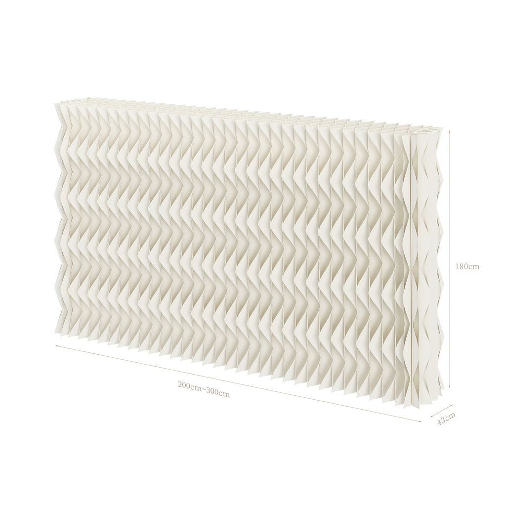 Room Divider, Foldable Room Divider Screen Crafted from Kraft Paper, Offering Versatile Placement for Offices, Bedroom, Living Rooms, and Beauty Salons