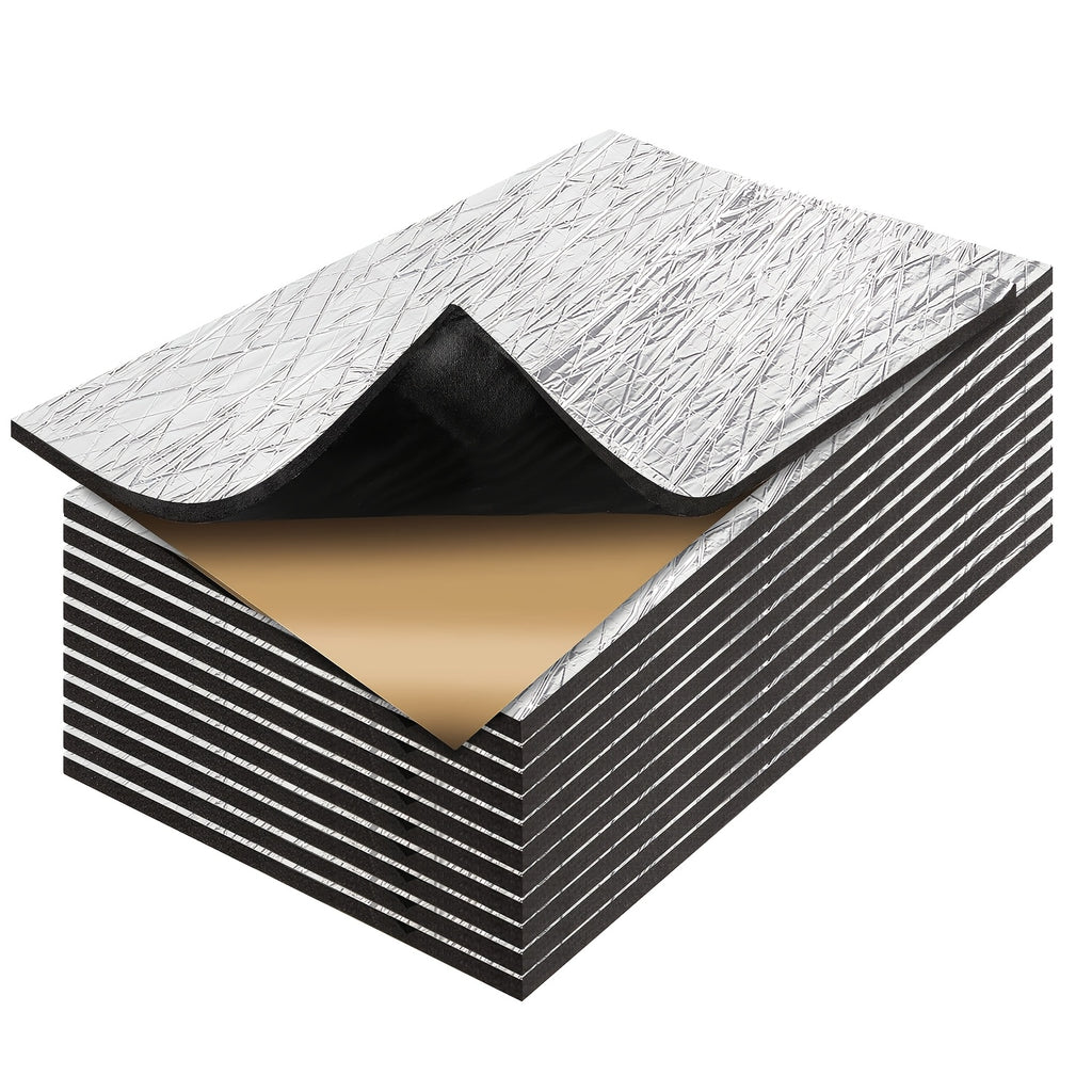 29pcs 15.75*11.81inch Sound Deadener Insulation Automotive Heat Shield Self-adhesive Mat