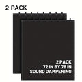 2pcs Sound Dampening Blanket Soundproof Blanket Grommeted Sound Dampening Blanket Studio Sound Absorption Sheet Light Blocker, Insulated Blanket, General Indoor Or Outdoor Use (72 X 78 Inches)