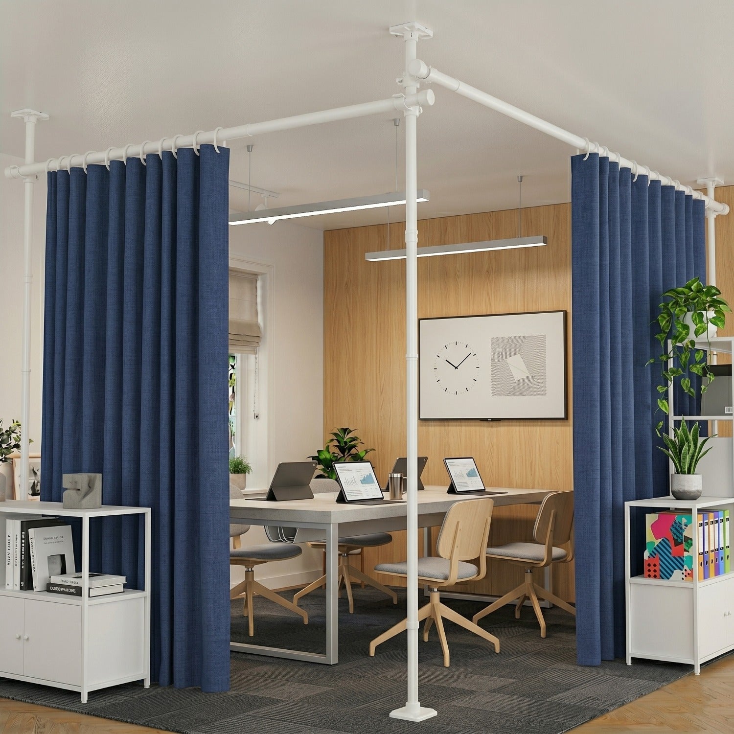High-Quality Space Partitioning Divider for Home Office - Premium Office Furniture Accessory for Effective Workspace Organization | Superior Panel Separator for Office Supplies and Furniture Lighting