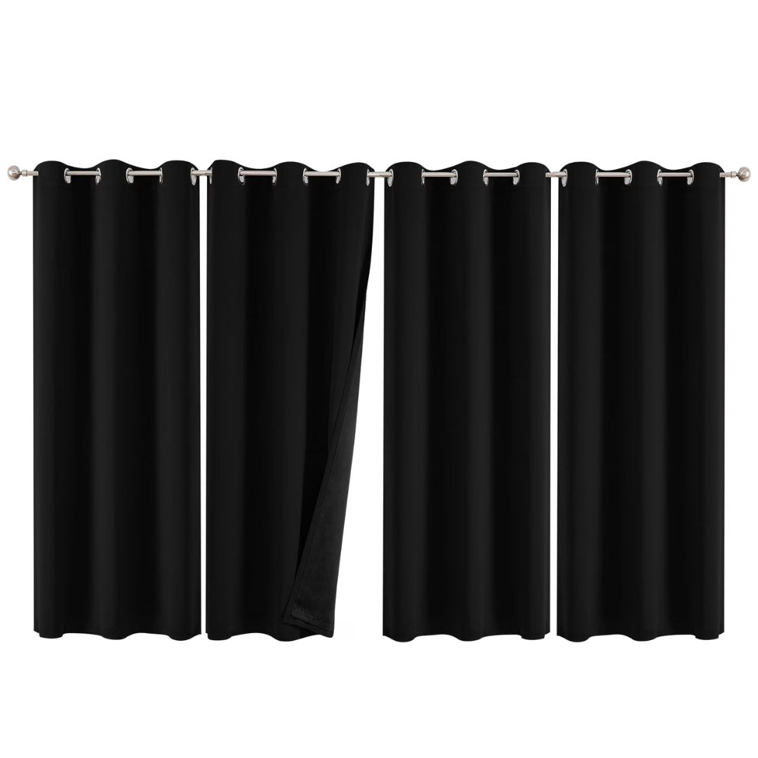 4 Panels Easter Theme Thermal Insulated Curtains, Soundproof Curtains, Blackout Curtains, 21% PVC 79% Cotton, Grommet Top, Machine Washable for Bedroom, Living Room, Easter curtains